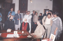 Bashir Ahmad with M.F. Husain and National College of Arts Faculty 2004